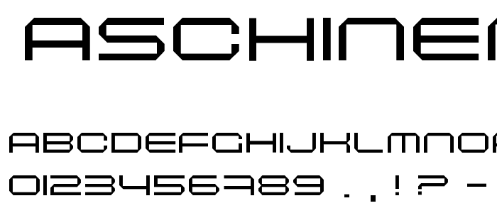 Maschinen ExtendedLight font